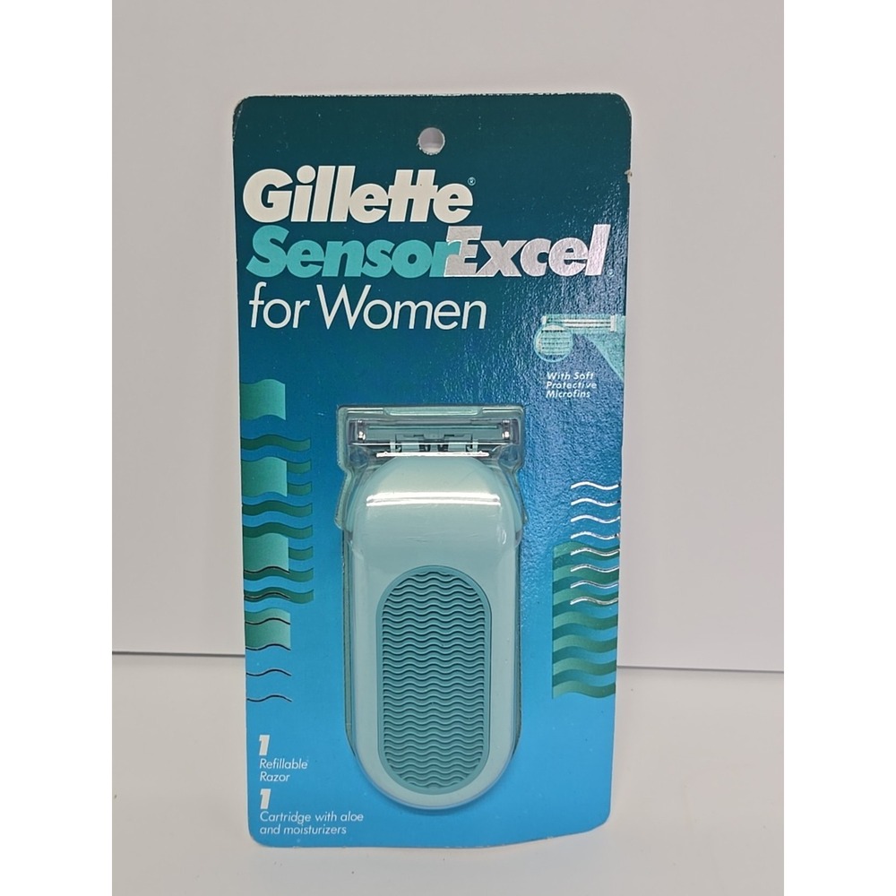 Gillette Sensor Excel Razor For Women 1 Razor + 1 Cartridges 1996 New Sealed